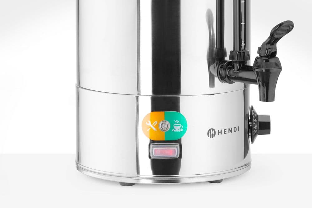 Ital melegentartó - 9L - Ezüst - 230V/2200W - 370x332x(H)472mm - 5