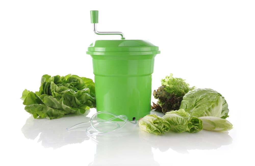 Saláta centrifuga - 12L - Zöld - ⌀335x(H)430mm - 4