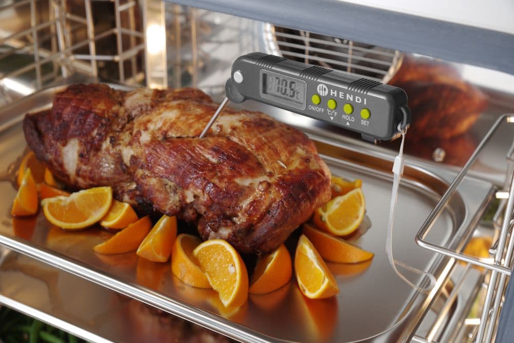 Hőmérő összecsukható szondával - 160x40x(H)25mm - 2