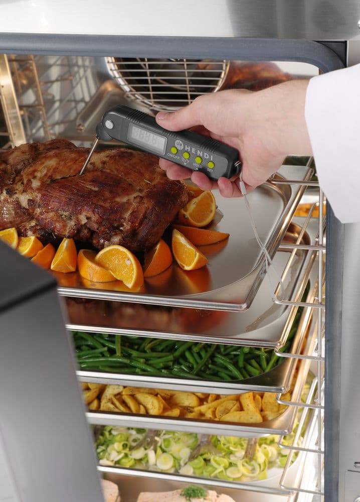 Hőmérő összecsukható szondával - 160x40x(H)25mm - 5