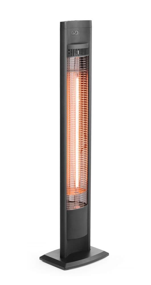Tornado infravörös hősugárzó - Fekete - 230V/2000W - 210x270x(H)1060mm - 4