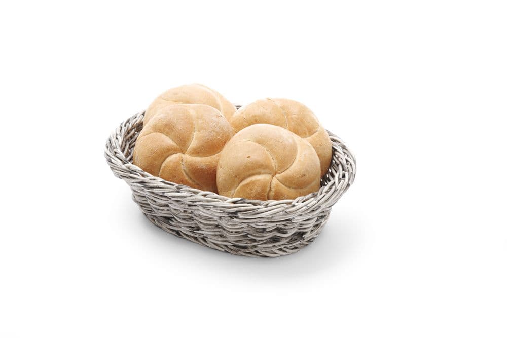 Süteményes kosár ovális - Világos szürke - 250x190x(H)65mm - 2