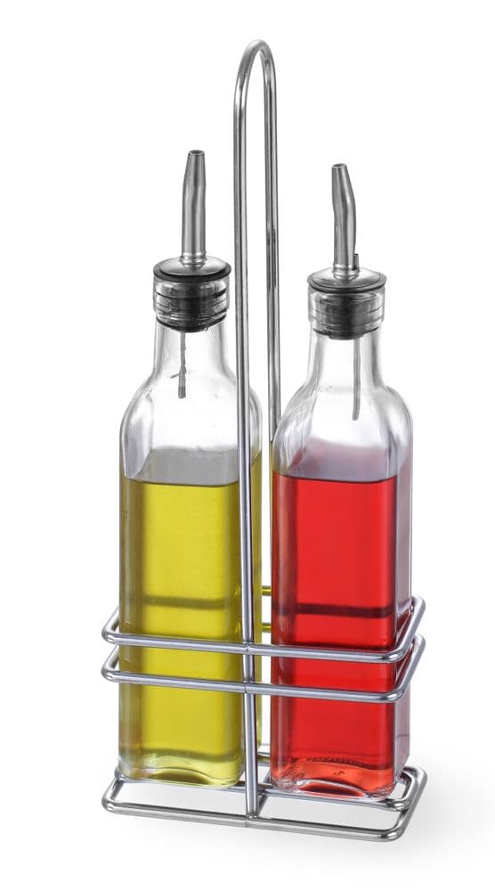 Olaj és ecettartó készlet - 2x0,237L - 0,47L - 115x60x(H)325mm - 2