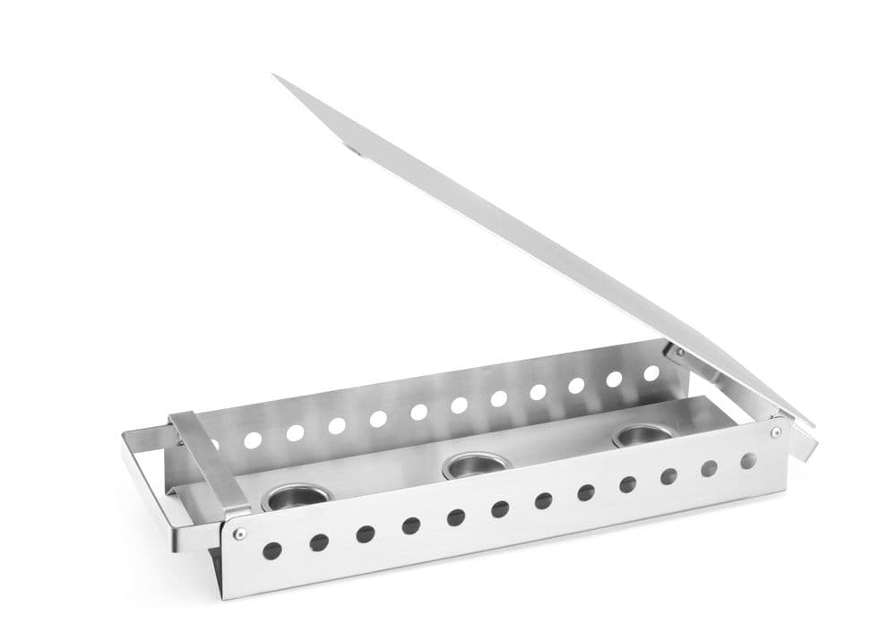 Melegentartó állvány 3 égővel - 450x180x(H)65mm - 2