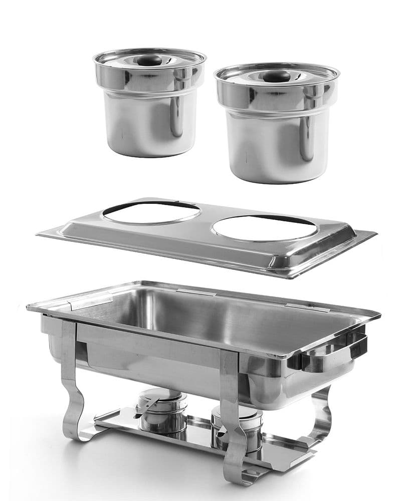 Kiegészítő állvány 2 Bain-Marie edényhez - kiegészítő állvány - GN 1/1 - 530x325x(H)30mm - 2