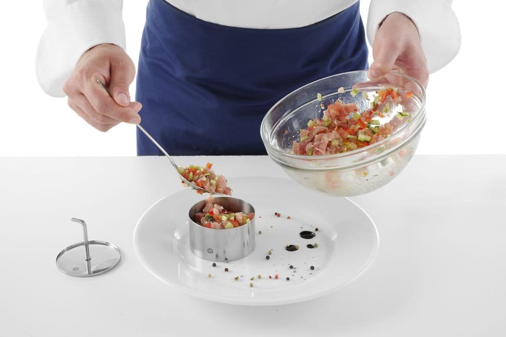 Az ételgyűrű és a tolóeszköz kör alakú - ⌀80x(H)45mm - 4