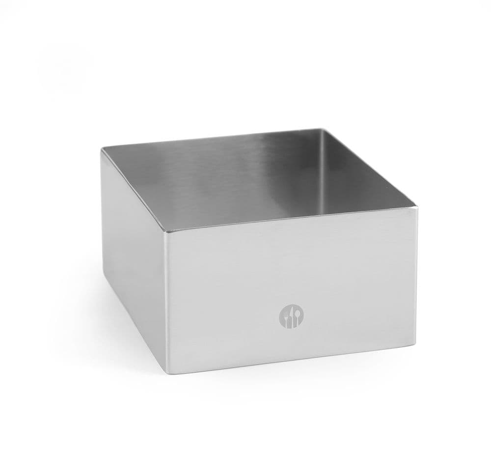 Ételgyűrű és nyomólemez négyzet - ételgyűrű - 80x80x(H)45mm - 3