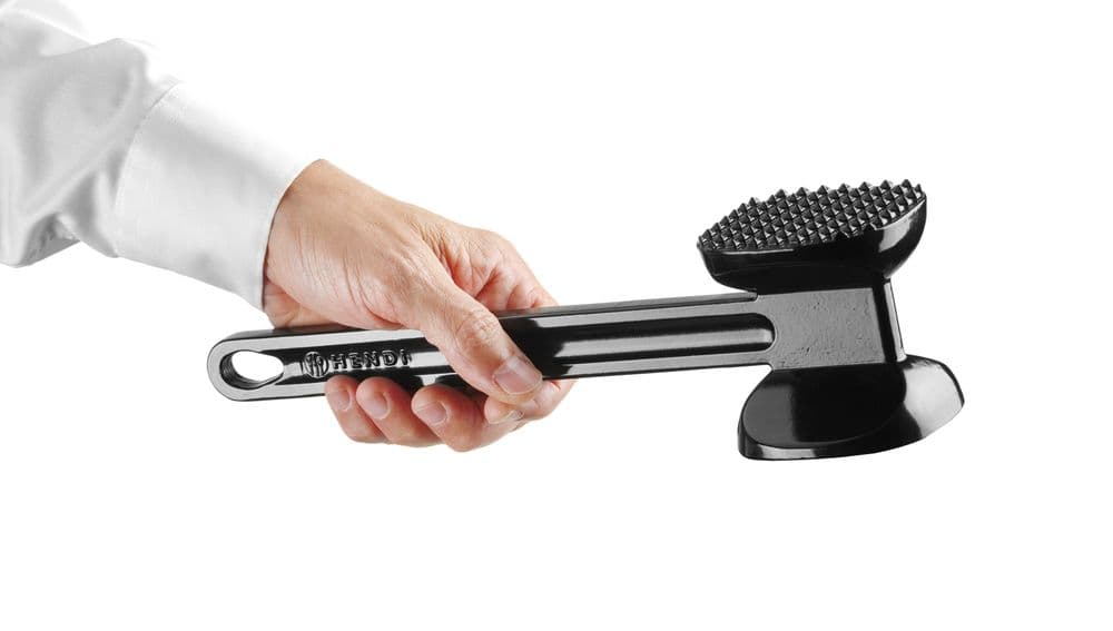 Húsklopfoló tenderáló kalapács XL - Fekete - 300x80x(H)80mm - 4
