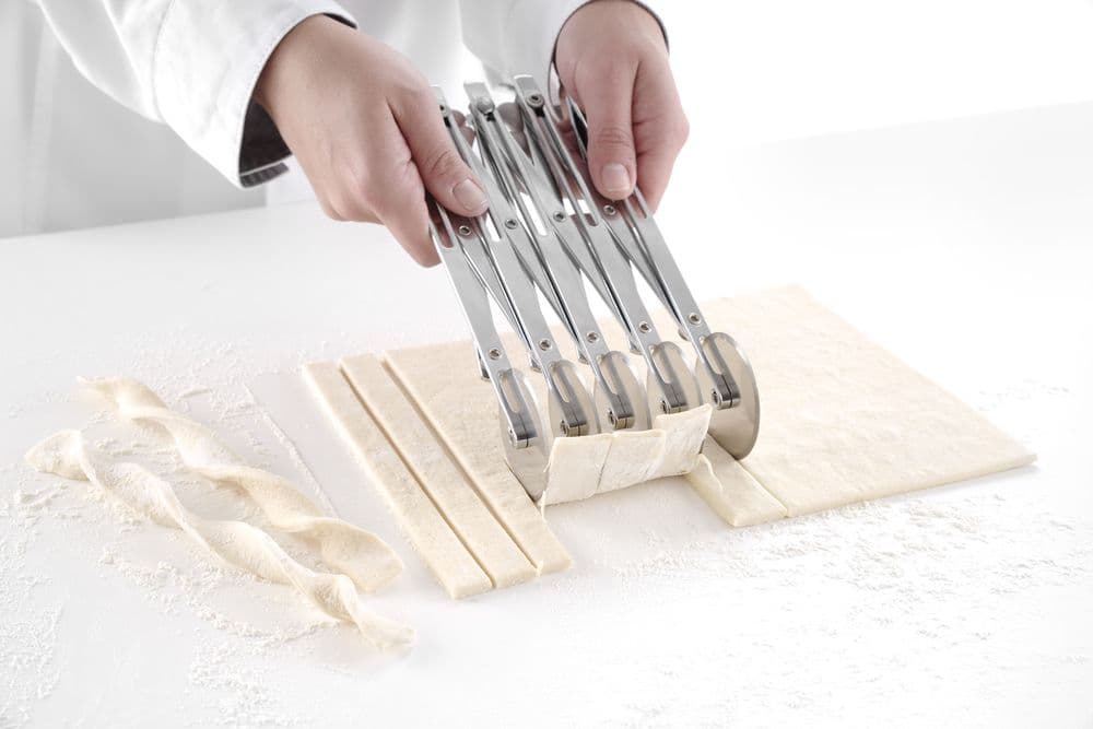 5 kerekű tésztavágó  - 222x56x(H)55mm - 5