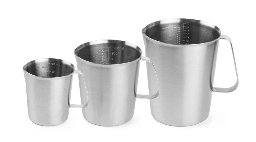 Mérőedény rozsdamentes acél - 0,5L - ⌀90x(H)105mm - 2