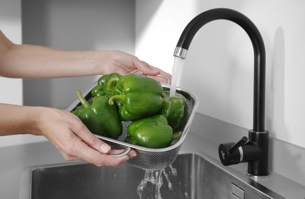 Szűrőedény négyzet alakú - finomszemű - 290x218x(H)80mm - 2