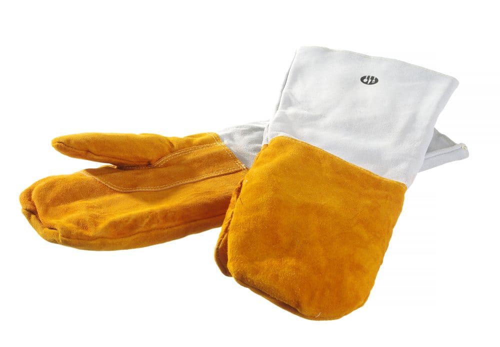 Hőálló bőr barbecue kesztyű - 2 db - 2 db. - (L)460mm - 5