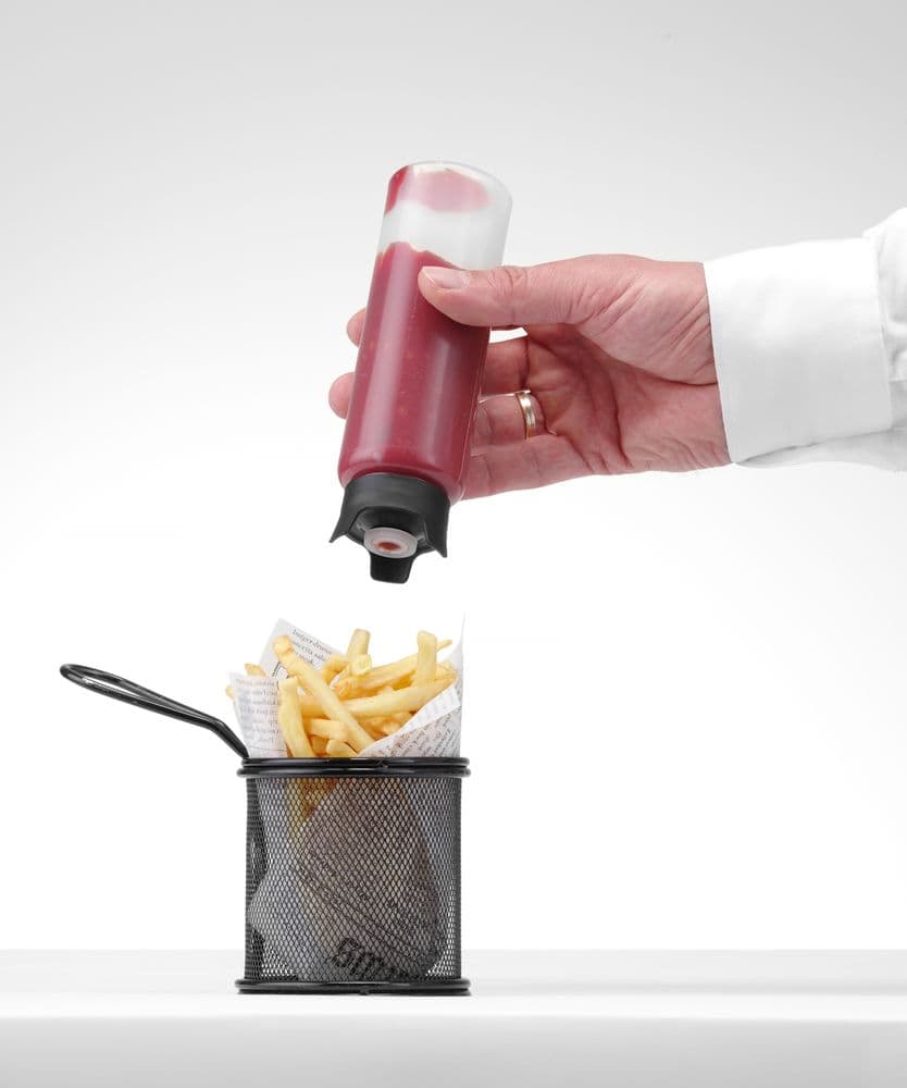 Nem csöpögő szósz adagoló üveg - designed by Robert Bronwasser - 0,23L - ⌀50x(H)160mm - 4