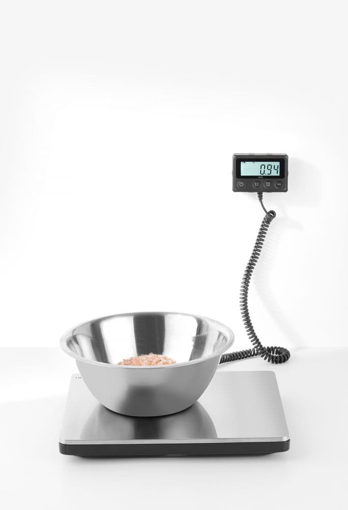 Digitális gasztronómiai skála 200 kg-ig - 298x248x(H)37mm - 5