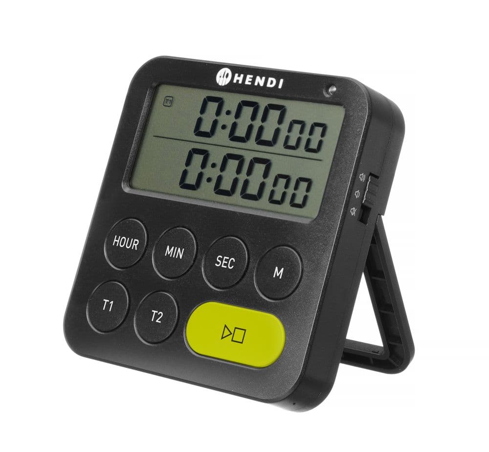 Időzítő - Fekete - 82x20x(H)86mm - 4