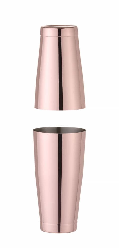 Tin-on-Tin Boston shaker - BarUp - 0,8L - Rézvörös - ⌀90mm - 2