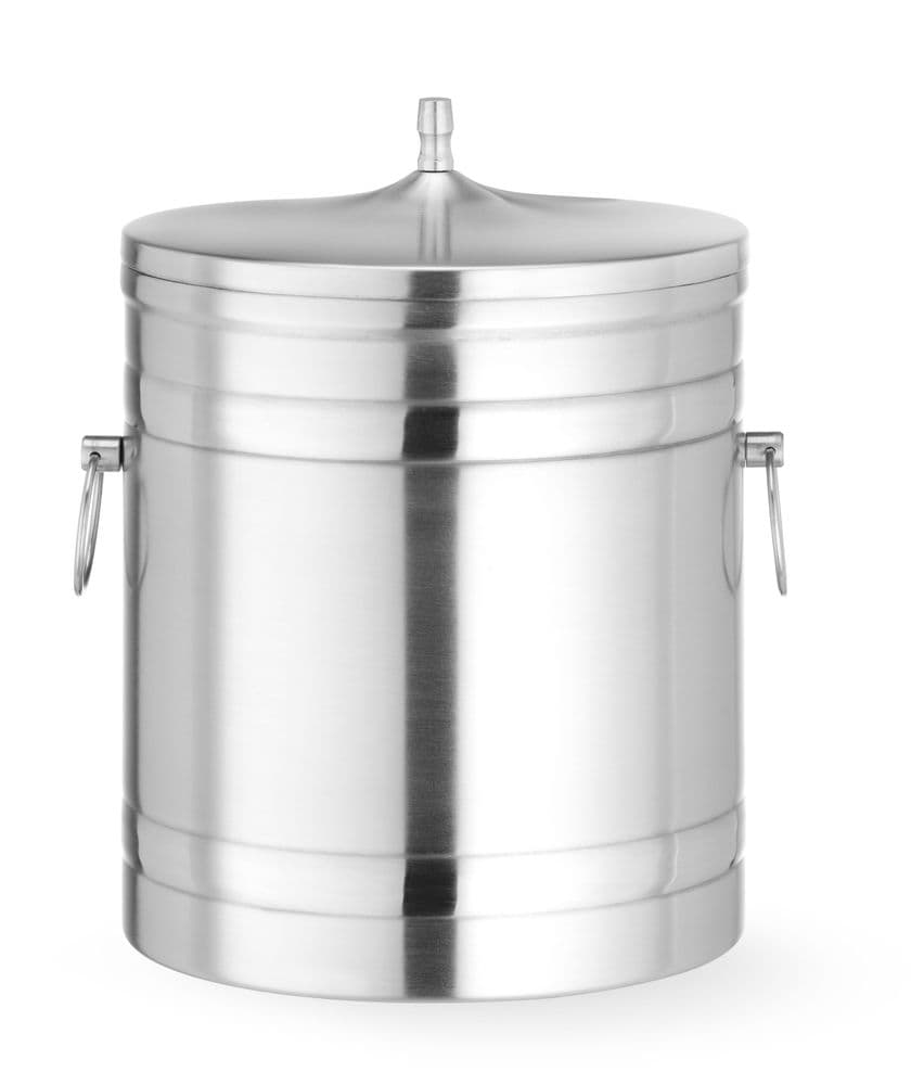 Jégvödör duplafalú - BarUp - 5L - Ezüst - ⌀200x(H)230mm