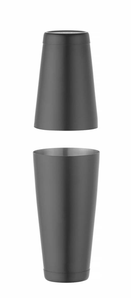 Tin-on-Tin Boston shaker - BarUp - 0,8L - Fekete - ⌀90mm - 2