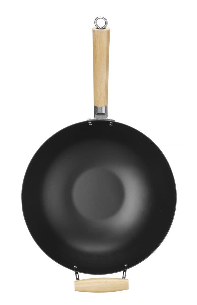 Wok fa fogantyúval - ⌀324x565mm - 4