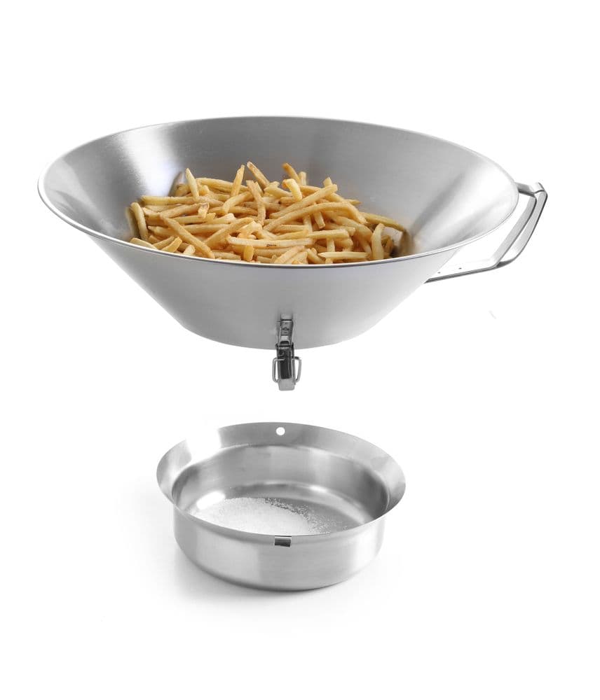 Sült burgonya szűrőedény rozsdamentes acél - ⌀410x(H)170mm - 3