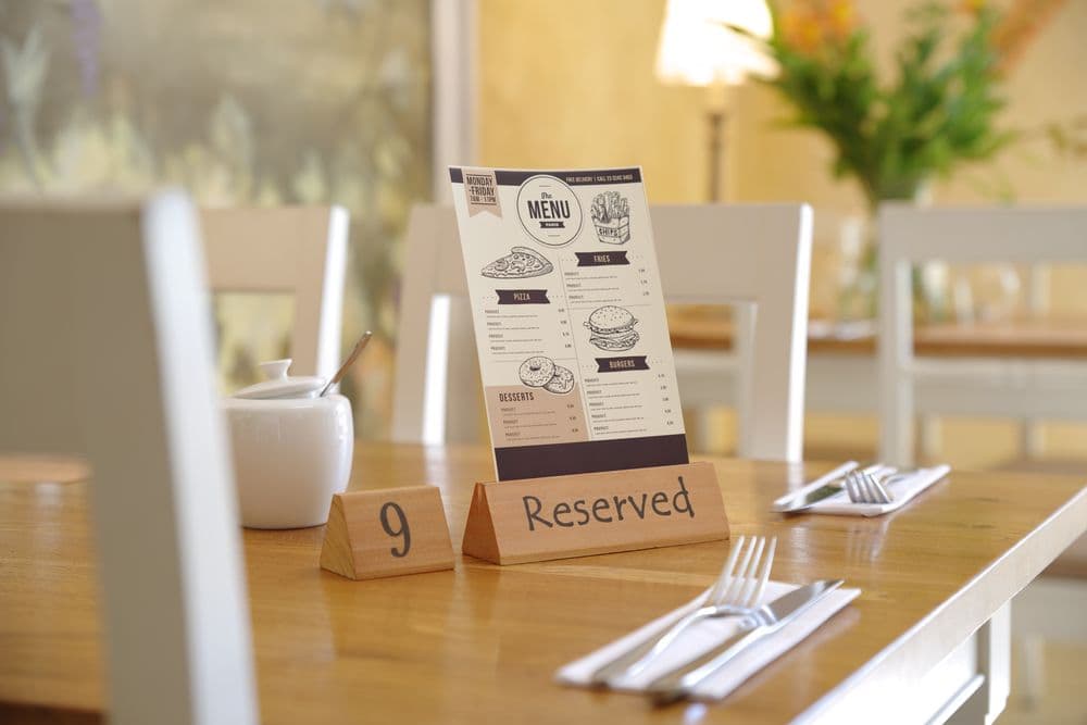 Foglalt Tábla - "reserved" - 152x44x(H)44mm - 2