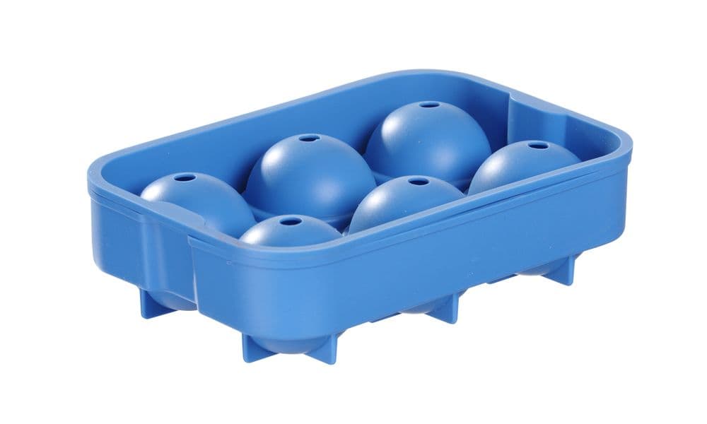 Jégkocka forma whiskey golyó - BarUp - Kék - 180x125x(H)50mm