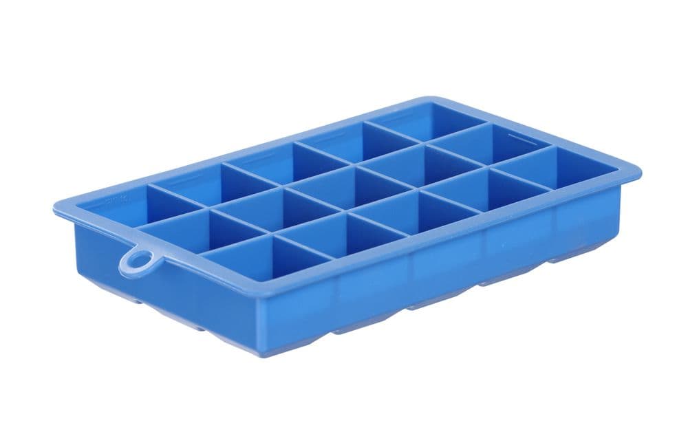 Jégkocka forma kis kocka - BarUp - Kék - 190x120x(H)35mm