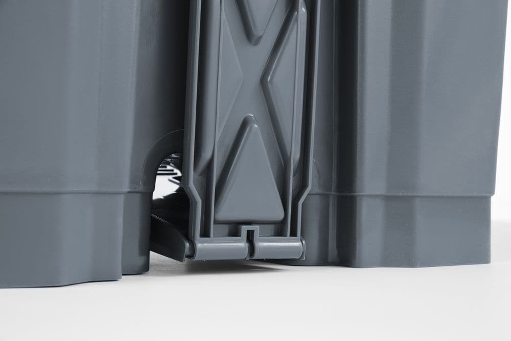 Pedáltartály - AmerBox - 68L - Világos szürke - 490x410x(H)660mm - 4