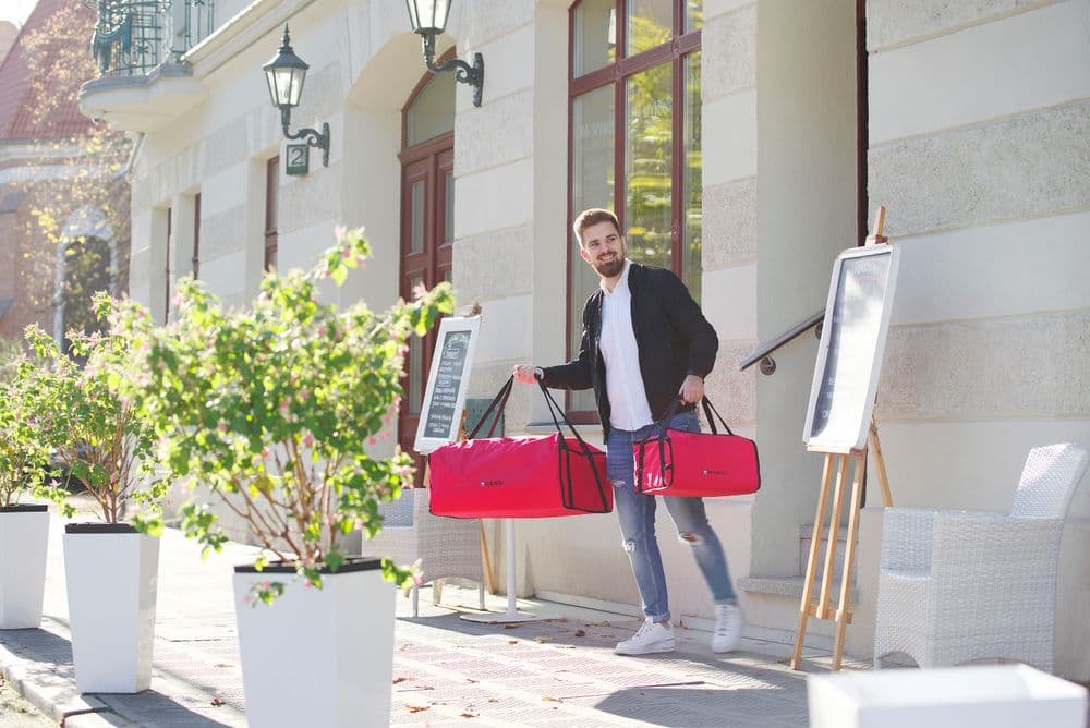 Pizzaszállító táska 45 cm - 4 doboz - 470x470x(H)210mm - 2