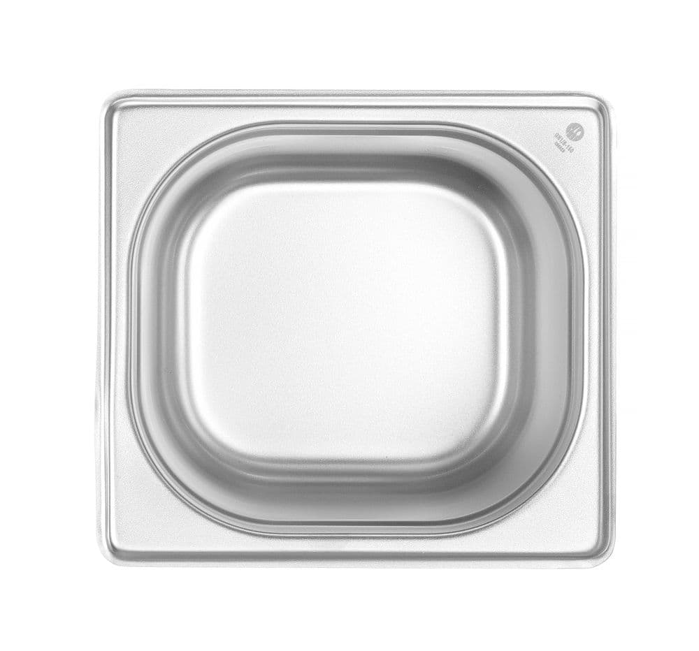 GN edény 1/6 - Budget Termékcsalád - GN 1/6 - 2,4L - 176x162x(H)150mm - 3