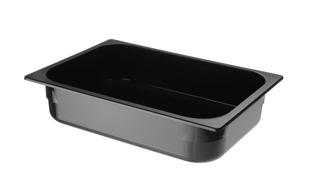 Fagylalt edény Polikarbonát - 5L - Fekete - 360x250x(H)80mm