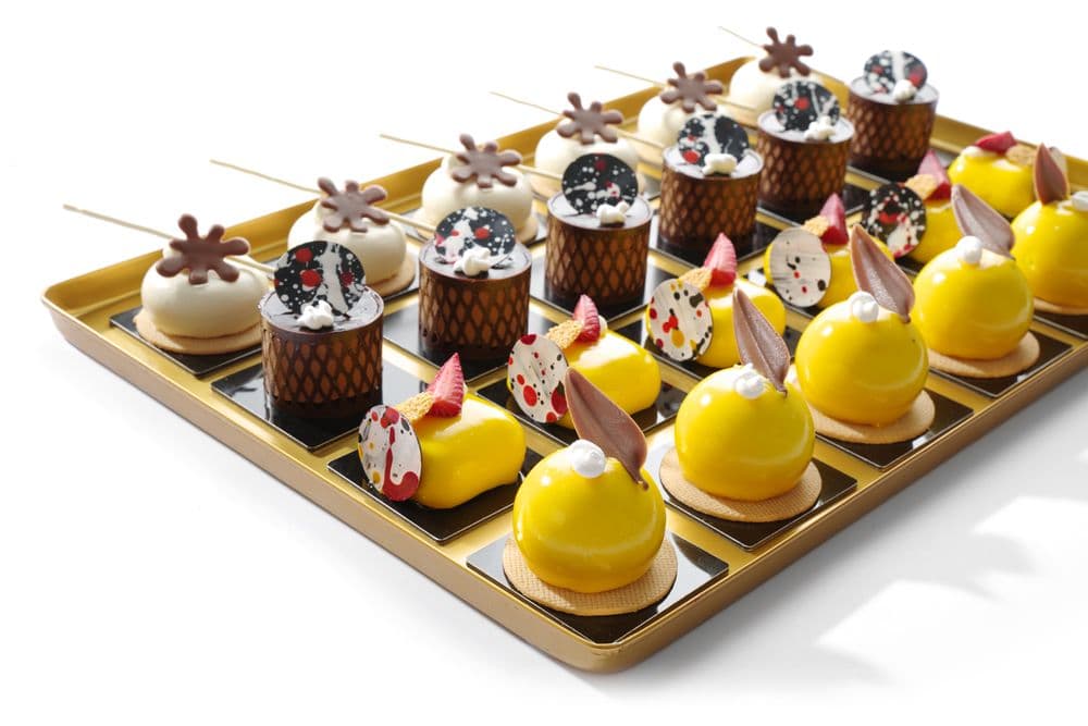 Vitrintálca arany - 400x300x(H)20mm - 4