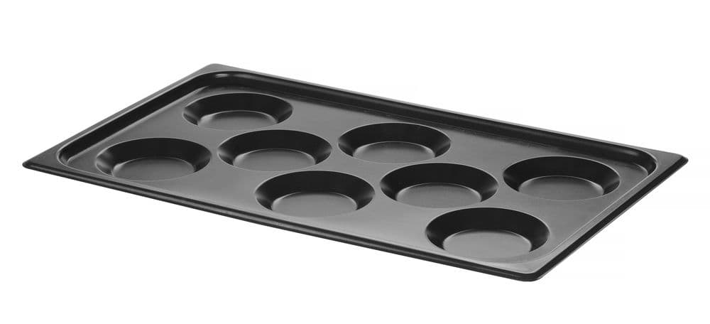 Tálca tojásokhoz - tapadásmentes bevonattal - CONVECTOMAT EGGPLATE - GN 1/1 - Fekete - 530x325x(H)26mm