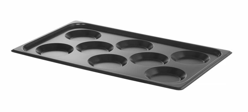 Tálca tojásokhoz - tapadásmentes bevonattal - CONVECTOMAT EGGPLATE - GN 1/1 - Fekete - 530x325x(H)26mm - 2