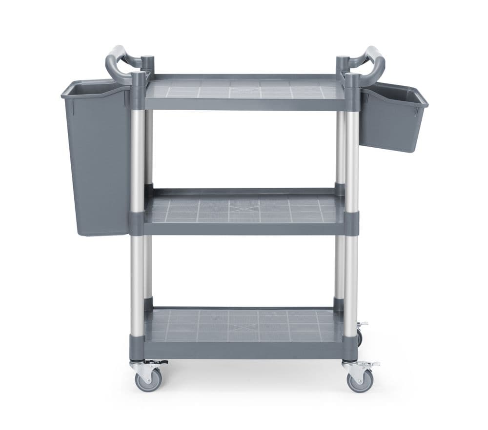 Hárompolcos polipropilén szervizkocsi - kicsi - AmerBox - 800x420x(H)945mm - 3