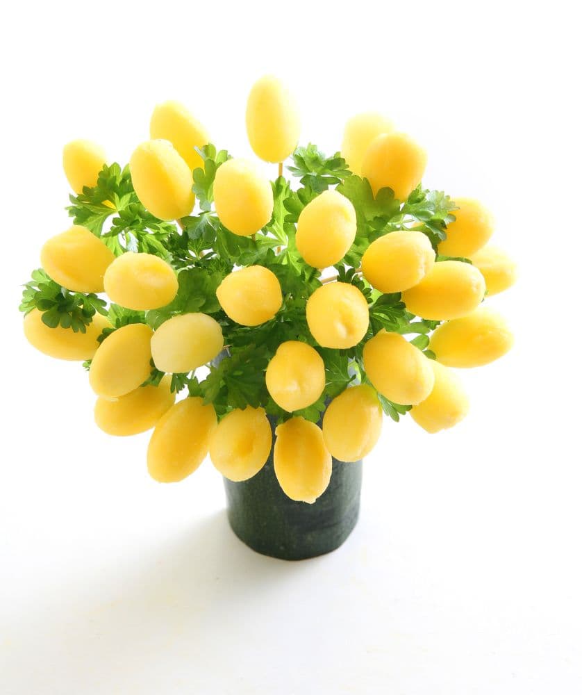 Ovális dinnye kanál - Fekete - (L)160mm - 3