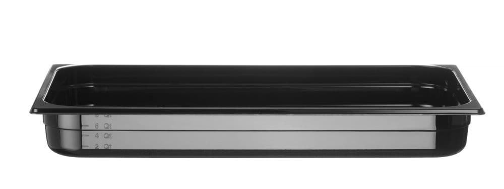 GN edény 1/1 - Profi Termékcsalád - GN 1/1 - 9L - Fekete - 530x325x(H)65mm