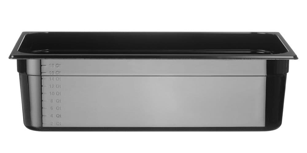 GN edény 1/1 - Profi Termékcsalád - GN 1/1 - 21L - Fekete - 530x325x(H)150mm
