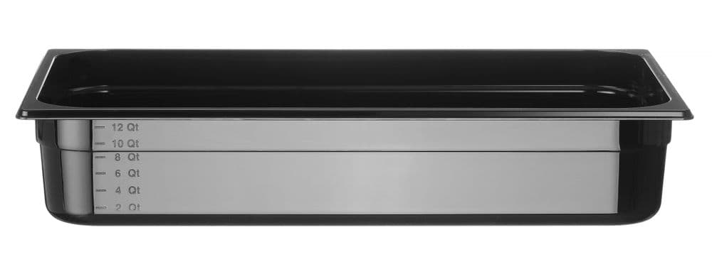 GN edény 1/1 - Profi Termékcsalád - GN 1/1 - 14L - Fekete - 530x325x(H)100mm