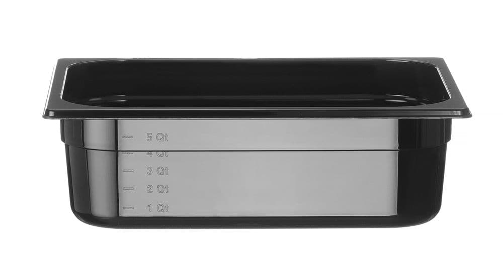 GN edény 1/2 - Profi Termékcsalád - GN 1/2 - 6,5L - Fekete - 325x265x(H)100mm