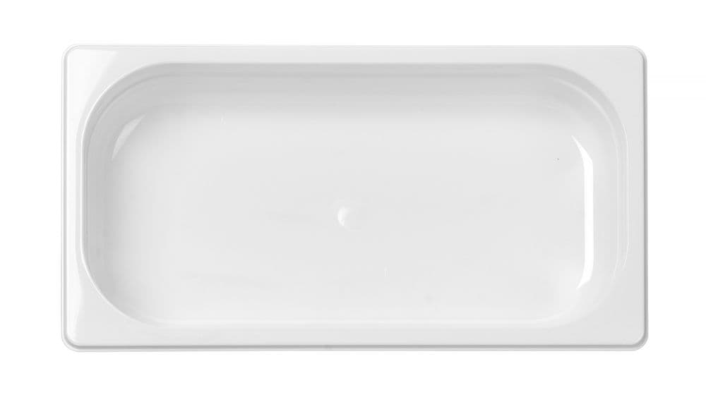 GN edény 1/3 - GN 1/3 - 2,5L - Fehér - 325x176x(H)65mm - 3