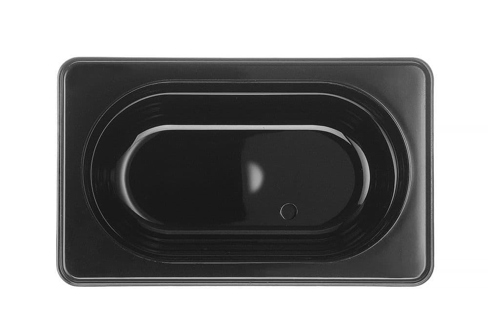 GN edény 1/9 - GN 1/9 - 1L - Fekete - 176x108x(H)100mm - 3