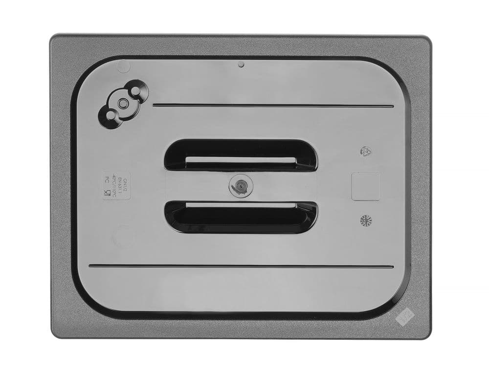 GN tető - GN 1/2 - Fekete - 325x265mm - 2