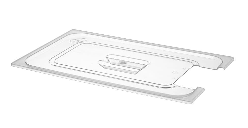 GN tető - kivágással a sous vide merülőrúd számára - GN 1/1 - Átlátszó - 530x325mm - 2