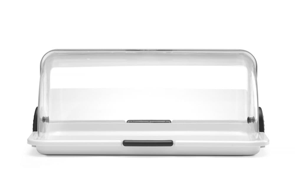 Bemutatótálca rolltop fedővel - 465x310x(H)190mm