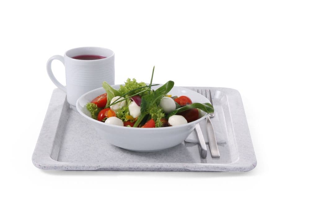 Poliészter tálca önkiszolgáló éttermekbe - AmerBox - GN 1/2 - Grafit - 325x265mm - 3