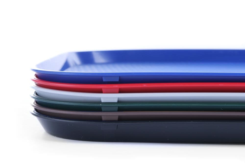 Gyorséttermi tálca nagy - Barna - 350x450x(H)20mm - 2