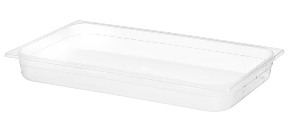 GN edény 1/1 - GN 1/1 - 9L - Átlátszó - 530x325x(H)65mm - 2