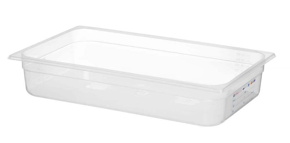 GN edény 1/1 - GN 1/1 - 12L - Átlátszó - 530x325x(H)100mm - 2