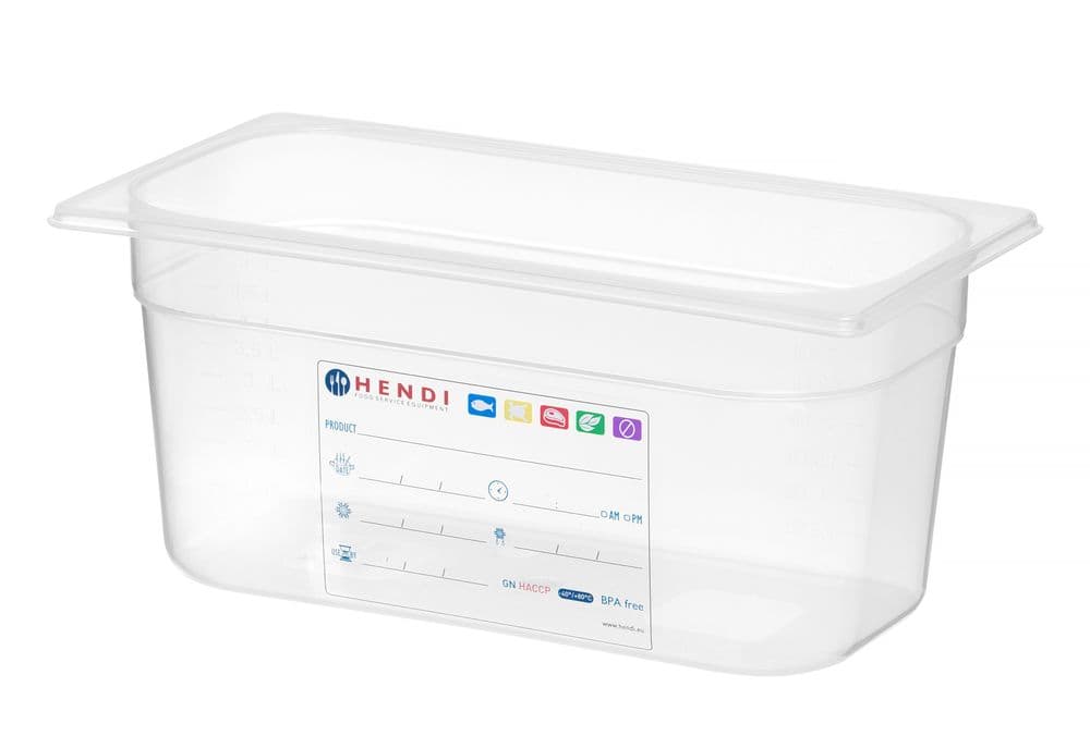 GN edény 1/3 - GN 1/3 - 5,7L - Átlátszó - 325x176x(H)150mm - 2
